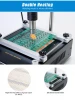 YIHUA 3 In 1 853AAA Preheating Station Rework Station Soldering Irons Hot Air Desoldering Station with Hot Air Gun Stand for Lab