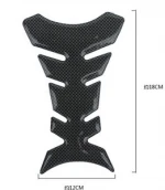 YOUME 1pcs Carbon Fiber Tank Pad Tankpad Protector Sticker For Motorcycle Universal Fishbone