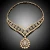 Import Yulaili  African Rhinestone Wedding Necklace Earrings Classic Elegant Gold Color Tassel Crystal Bridal Jewelry Sets from China