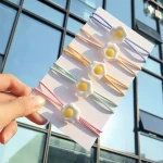 ZL195 RTS Colorful Poached Egg Shaped Hair Accessories Hairbands For Children Hair Band