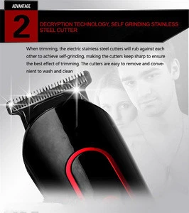 ZX1503 Fasion 3 in 1 personal grooming kit  Neckline&amp;sideburn hair trimmer attached 3 adjustable