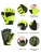 Import INBIKE Fingerless Green Cycling Gloves Breathable Protective for Road Mountaion Bike MTB Riding from China