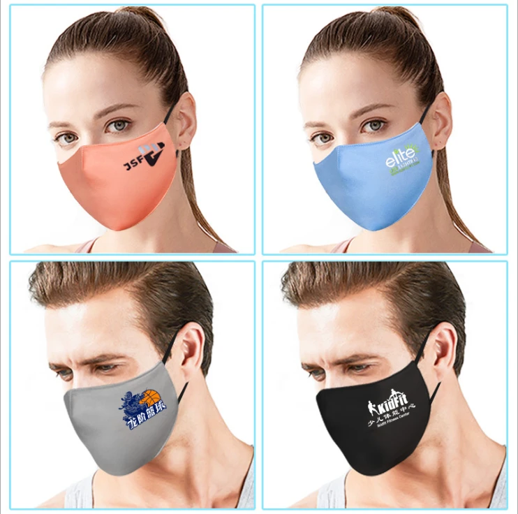 Buy Customized Logo Design Ice Cotton Mask / Washable Mask / Reusable ...