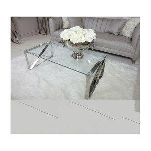 Free sample italian furniture tempered glass coffee table console table