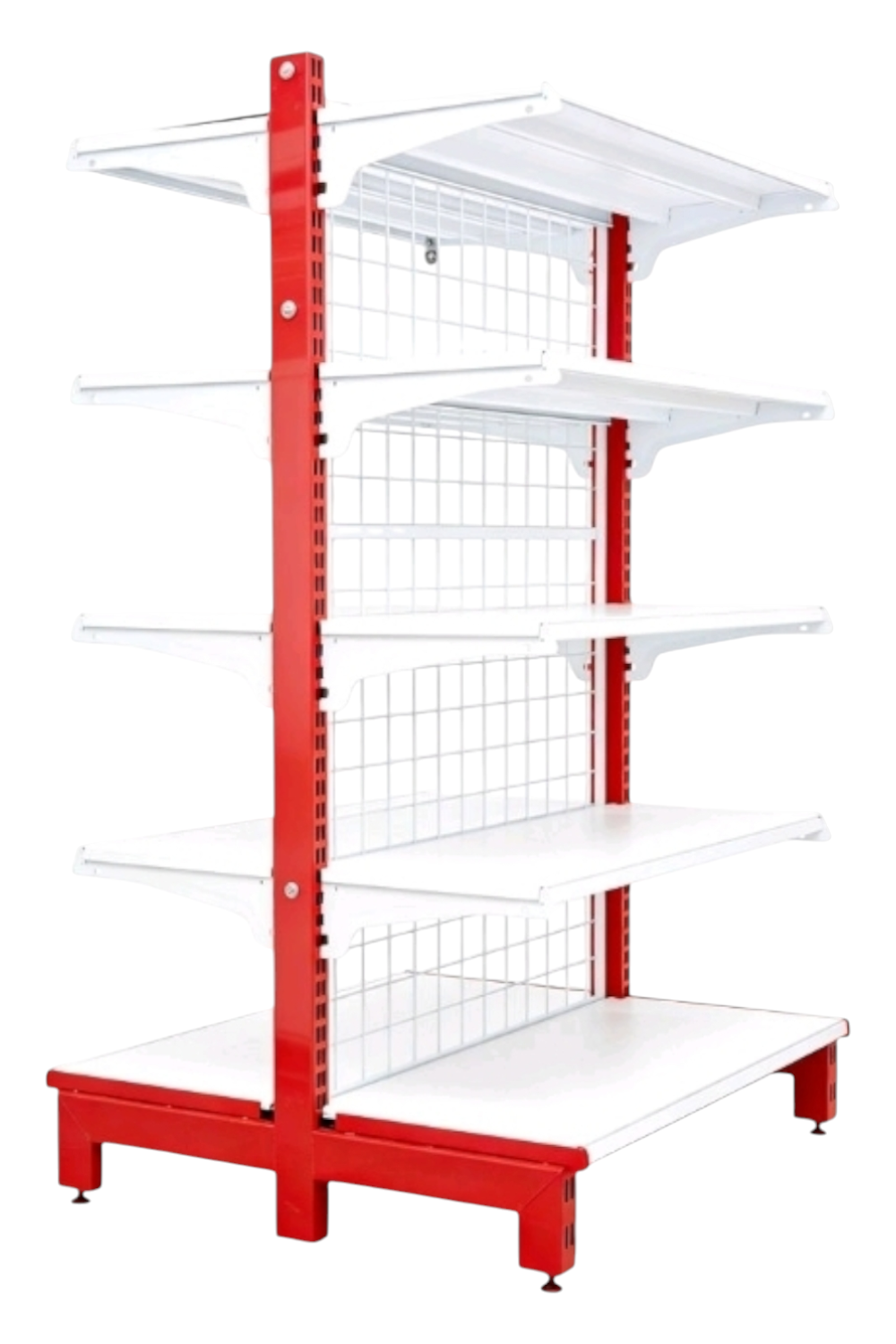 Buy Double Sided Supermarket Display Rack – Modular Steel Grocery Store ...