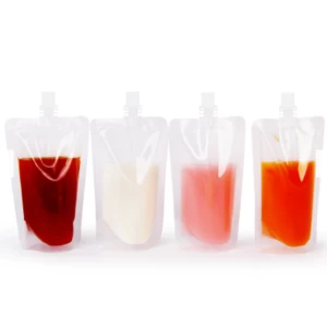 Reusable food standup milk fruit juice storage tap retort drink spout pouches