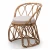 Import Handmade Natural Rattan Agnieszka Side Armless Chair from India