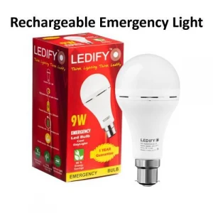 9 Watt Rechargeable Inverter LED Bulb (AC/DC) Emergency Light