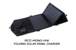 Folding solar panel charger