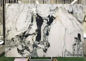 Landscape painting marble