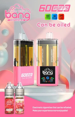 Bang 60K Dual Oil Tank Repeatable Addition Disposable Vape Wholesale