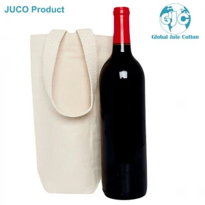 JUTE and COTTON WINE BOTTLE BAGS