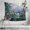 bohemian home decor wall hanging Colorful Tapestry Trippy Psychedelic Mushroom Electric Forest fairyland Wall Decor Tapestries