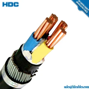 0.6/1kV CU/XLPE/SWA/PVC power cable 4 core 25mm 35mm 70mm 95mm copper cable