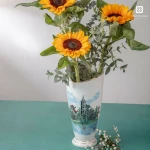 Son Thuy ceramic vase – 35cm – Calla lily shape