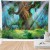 Import bohemian home decor wall hanging Colorful Tapestry Trippy Psychedelic Mushroom Electric Forest fairyland Wall Decor Tapestries from China