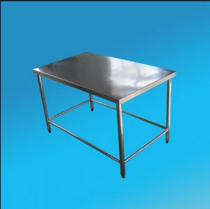 Stainless steel table for evisceration
