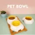 Import Anti-tipping Egg yolk double bowl cat bowl dog bowl pet feeding bowl pet bowl from China