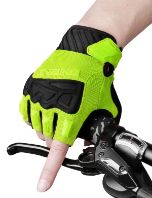 INBIKE Fingerless Green Cycling Gloves Breathable Protective for Road Mountaion Bike MTB Riding