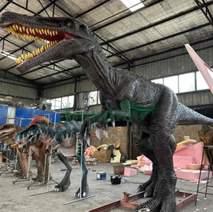 Animatronic Lifesize Dinosaurs Baryonyx model for museum﻿