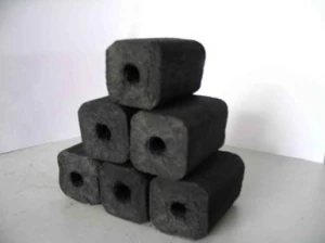 COCONUT BRIQUETTES FOR BBQ : RECTANGLE WITH HOLE CHARCOAL