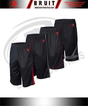 classic printed breathable above the knee custom  men's embroidery basketball shorts with pockets