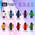 BS King max Pro 18000 Puffs Big Cloud DTL Disposable E Cigarette Pod Device