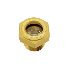 3/8″ 1/2″ 3/4″ 1″ NPT Thread Hexagon Brass Coolant Sight Plug Air Compressor Sight Gauge Oil Level Sight Glass In Reservoirs And Radiators