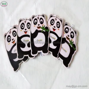 Customized Size Fragrance  Panda Bears Auto Air Fresheners Wholesale Price