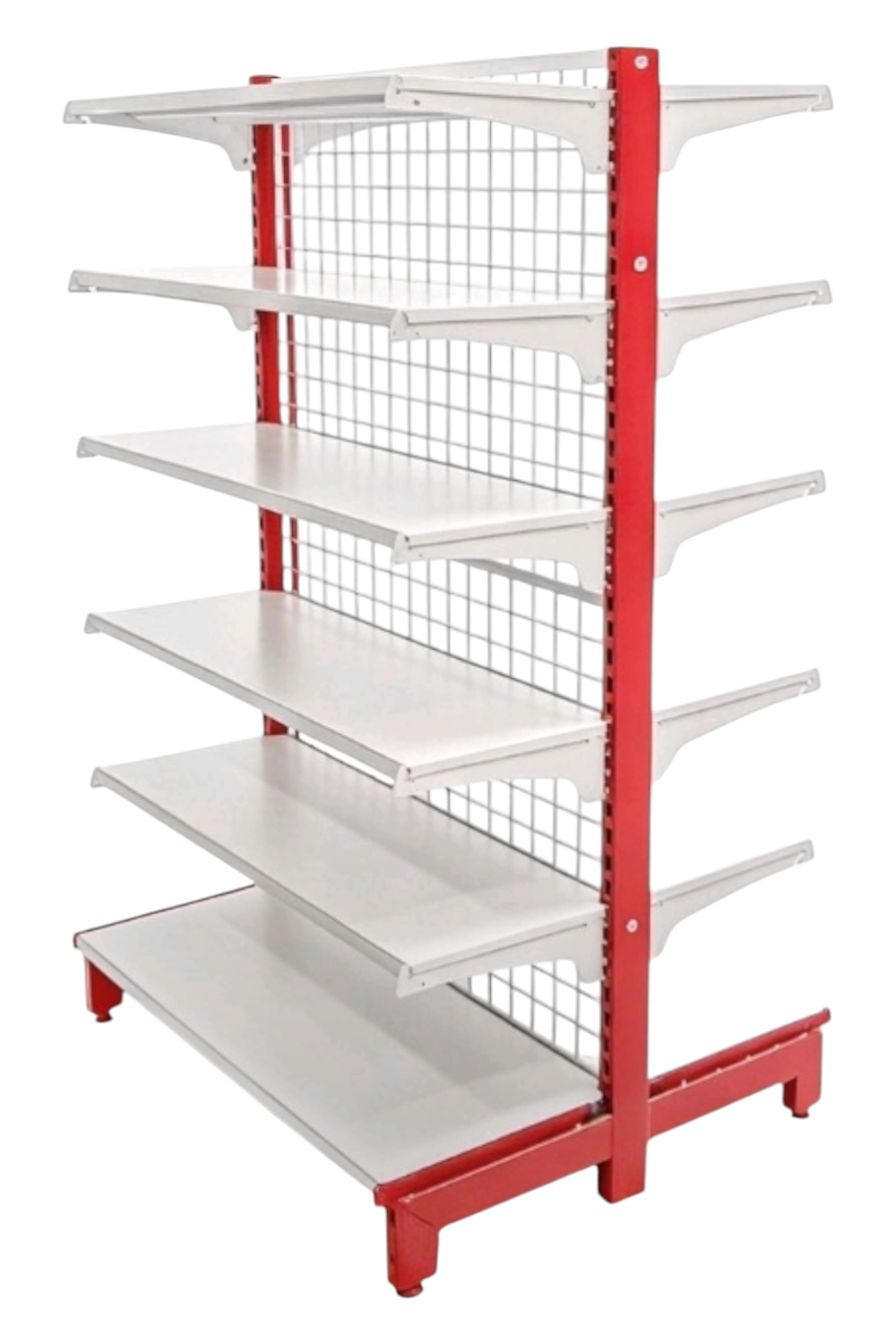 Buy Double Sided Supermarket Display Rack – Modular Steel Grocery Store ...