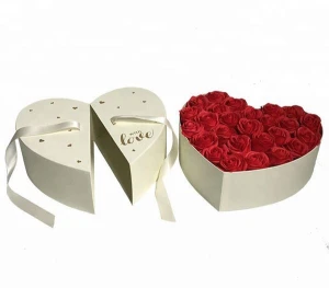 Heart Shaped Flower Paper Box for packaging