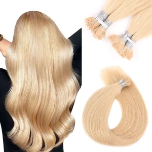K.swigs 100%Virgin  Remy Full cuticle Luxury Keratin Fushion Y-tip hair Extensions