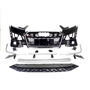 Audi A4 S5 B9 front bumper and grill to RS4 bodykit car bodykit honeycomb RS style
