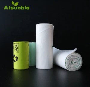 100% Biodegradable & Compostable Free Plastic Corn Starch+PLA+PBAT Shopping Bags