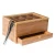Import 100% Natural Bamboo Storage box With Lid Wholesale Bamboo Tea Box and Condiment Storage Drawer for Sugar and Spoons. Big Chest from China