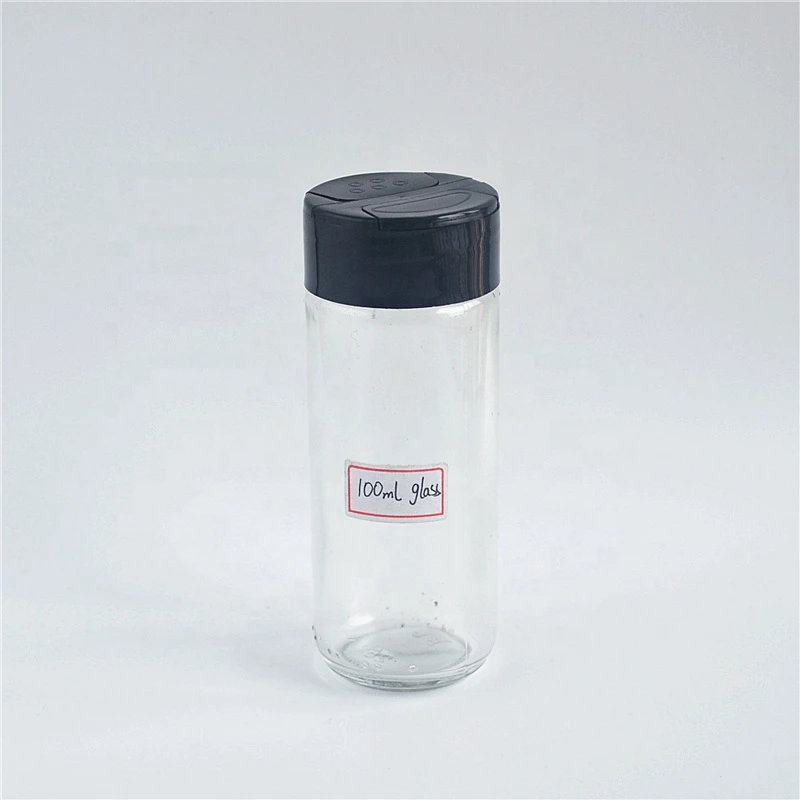100ml glass spice container with spice cap