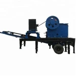 100tph mobile aggregate crushing plant,combine jaw crusher with belt conveyor station