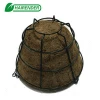 10/12/14/16 inches hot selling half round wire hanging basket  with coco liner