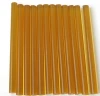 10cm Amber yellow hot melt silicone glue stick for fusion keratin hair extensions