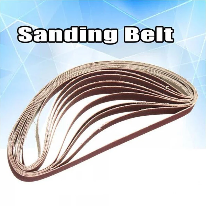 10PCS 330*10mm 40/60/80/100/120 Grit Abrasive Sanding Belts Sander Grinding Polishing Tools