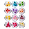 12 colors hot sale dry flower designs beauty dried flower nail art sticker accessories for DIY nail art decoration supplies