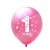 Import 12 Inch Number 1 Birthday Printed Pink Blue Latex Balloon In Bulk First Birthday Decoration Girl Boy Balloon Party Decoration from China