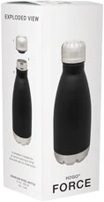 12 oz H2go Force Double Wall 18/8 Stainless Steel Copper Vacuum Insulated Bottle With Threaded S/S lid- comes with your logo