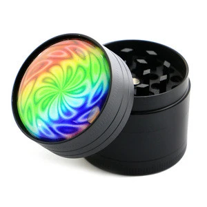 1.57 Rainbow color tobacco weed magnetic smoking wholesale herb grinder