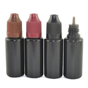 15ml black bottle light-proof ldpe plastic bottles with drip tips