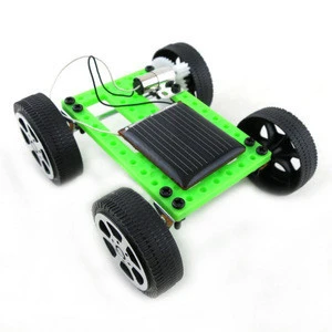 1pcs Mini Solar Powered Toy DIY Car Kit Children Educational Gadget Hobby Funny