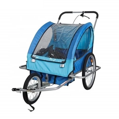 2 in 1 Bicycle Carrier Child Baby Bike Trailer Stroller pet trailer