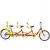 Import 2 Person 4 wheels Quad Surrey Bike for tourist/soft leather saddle/tandem bike in bicycle from China