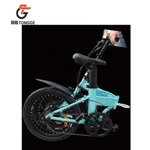 20 inchTG-F001  mini alloy Electric Folding Bicycle with seat post battery