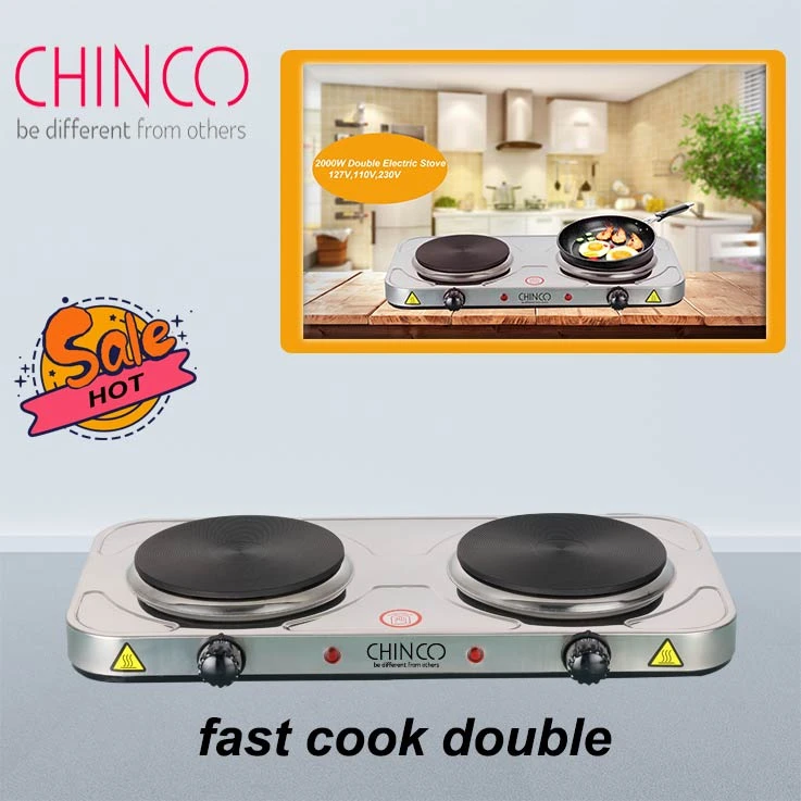 2000W electric cooking heater hot plate cooktop stainless steel stove burner 127V